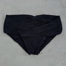 Load image into Gallery viewer, Onyx Textured Melissa Bikini Bottom