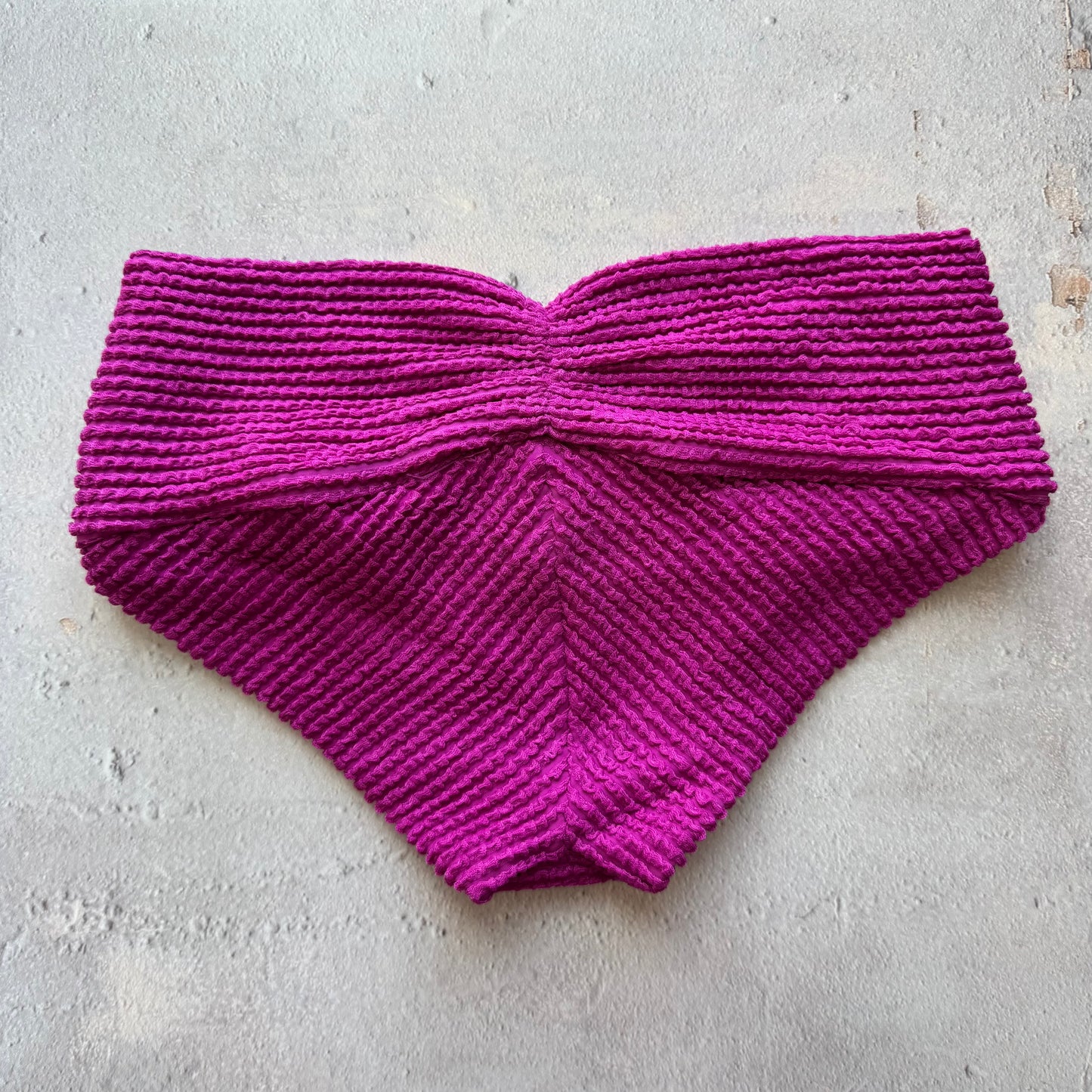 Purple Gaya Melissa Textured Bikini Bottom