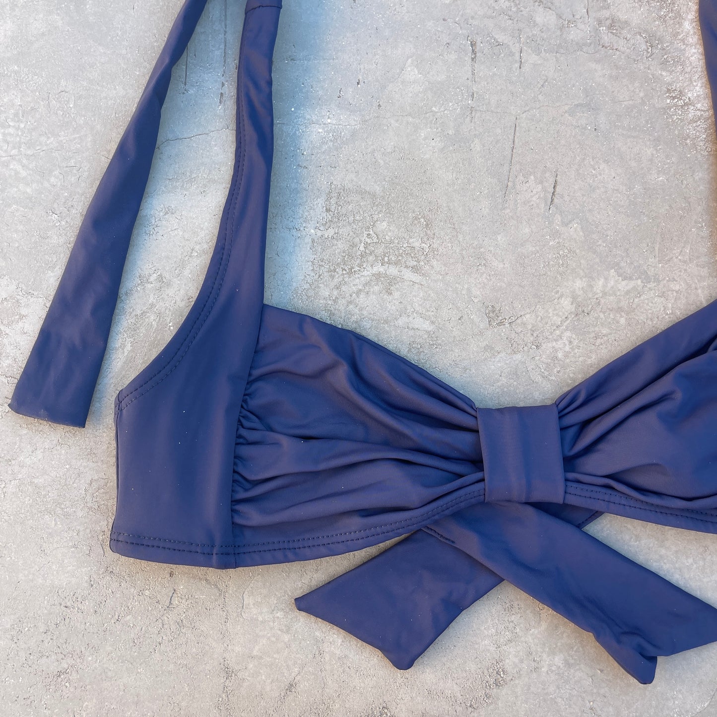 Light Navy Blue Leda Bikini Top