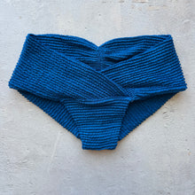 Load image into Gallery viewer, Blue Safira Melissa Textured Bikini Bottom