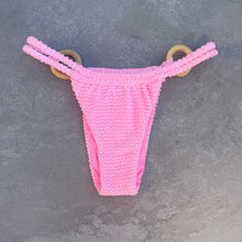 Load image into Gallery viewer, Pink Milk Shake Textured Kayla Bikini Bottom