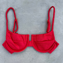 Load image into Gallery viewer, Fuego Del Mar Lux Textured Panneled Bikini Top