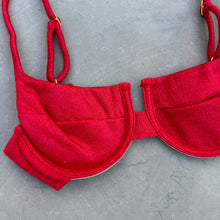 Load image into Gallery viewer, Fuego Del Mar Lux Textured Panneled Bikini Top