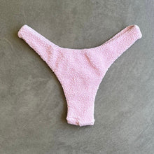 Load image into Gallery viewer, Rose Spritz Beehive Textured Bia Bikini Bottom