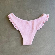 Load image into Gallery viewer, Rose Spritz Beehive Textured Yasmin Bikini Bottom