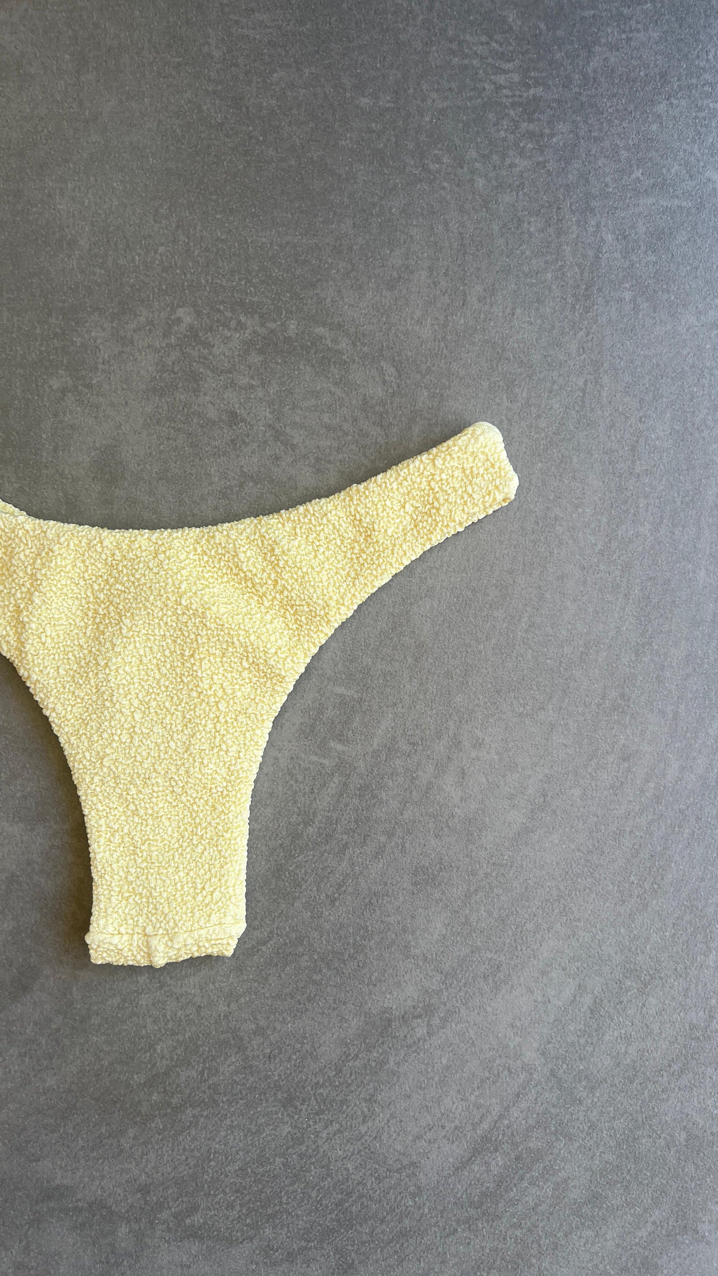 Lemoncello Beehive Textured Bia Bikini Bottom