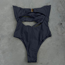 Load image into Gallery viewer, Laurice Black Seashore Textured One Piece Swimsuit