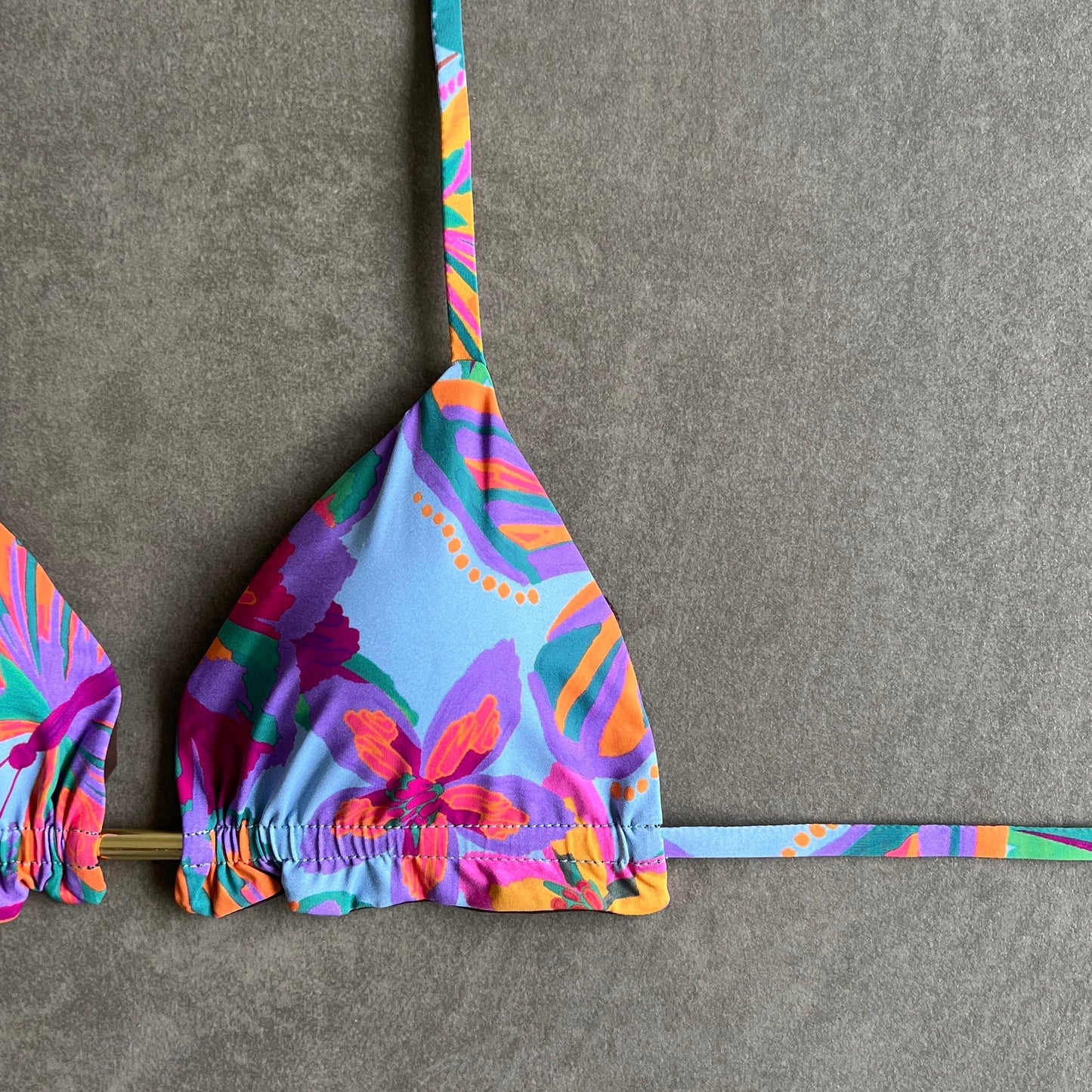 Electric Samba Triangle Frill Bikini Top