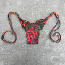 Load image into Gallery viewer, Neon Jungle Ripple Side Tie Bottom