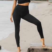 Load image into Gallery viewer, Extremely Lightweight Black Legging Loungewear Eco-Friendly
