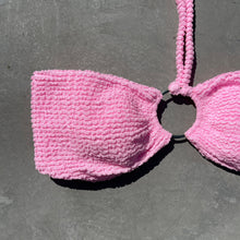 Load image into Gallery viewer, Pink Milk Shake Textured Strapless Bikini Top