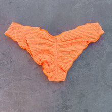Load image into Gallery viewer, Energy Orange Textured Lili Ripple Bikini Bottom