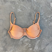 Load image into Gallery viewer, Caramel Panneled Bikini Top
