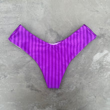 Load image into Gallery viewer, Purple Striped Hang Glider Bikini Bottom