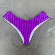 Load image into Gallery viewer, Purple Striped Hang Glider Bikini Bottom