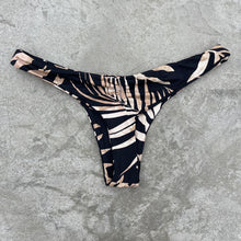 Load image into Gallery viewer, Bleached Leaves Black Kiki Bikini Bottom
