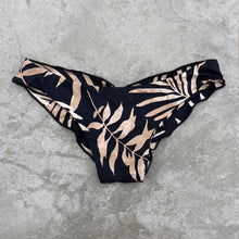 Load image into Gallery viewer, Bleached Leaves Black Lili Ripple Bikini Bottom