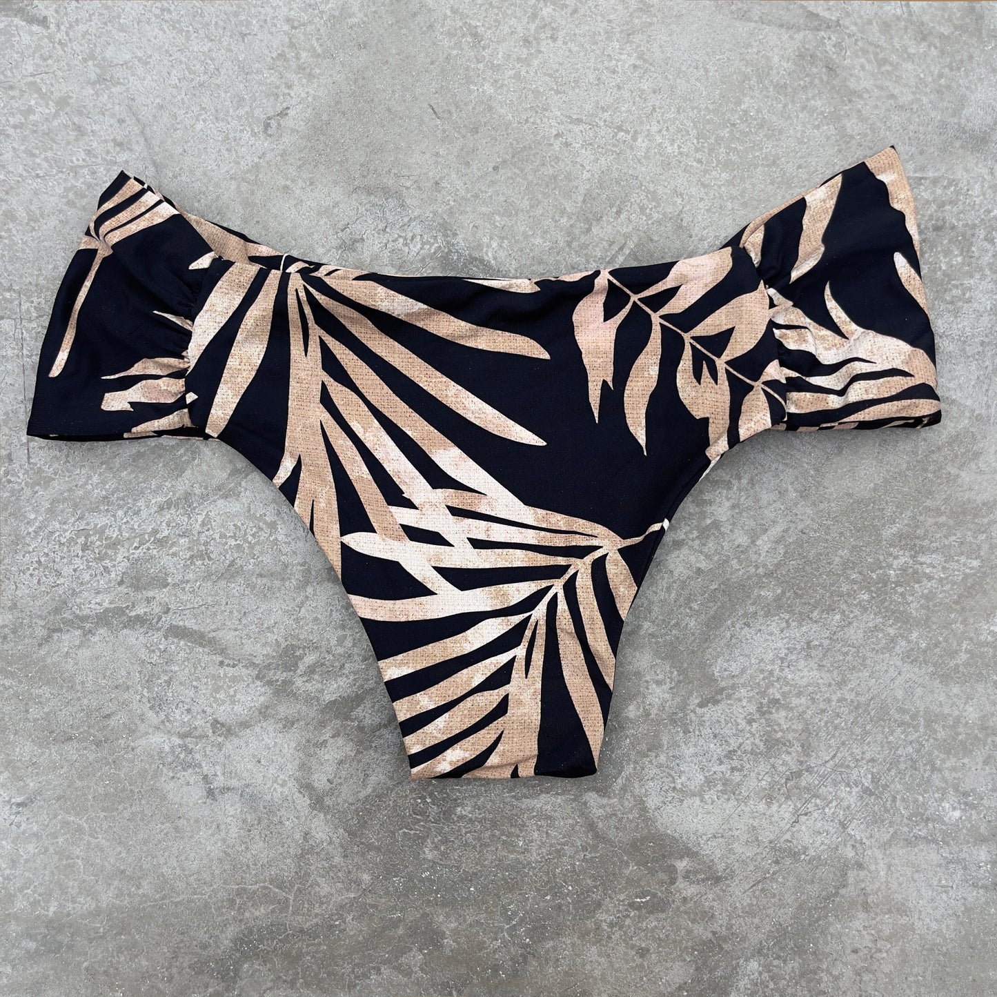 Bleached Leaves Black Classy Cheeky Bottom