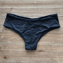 Load image into Gallery viewer, Light Black Shortie Cheeky Bikini Bottom