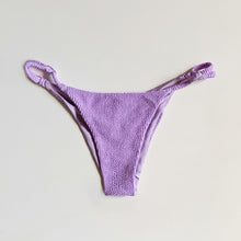 Load image into Gallery viewer, Lilac Textured Tanga Bikini Bottom
