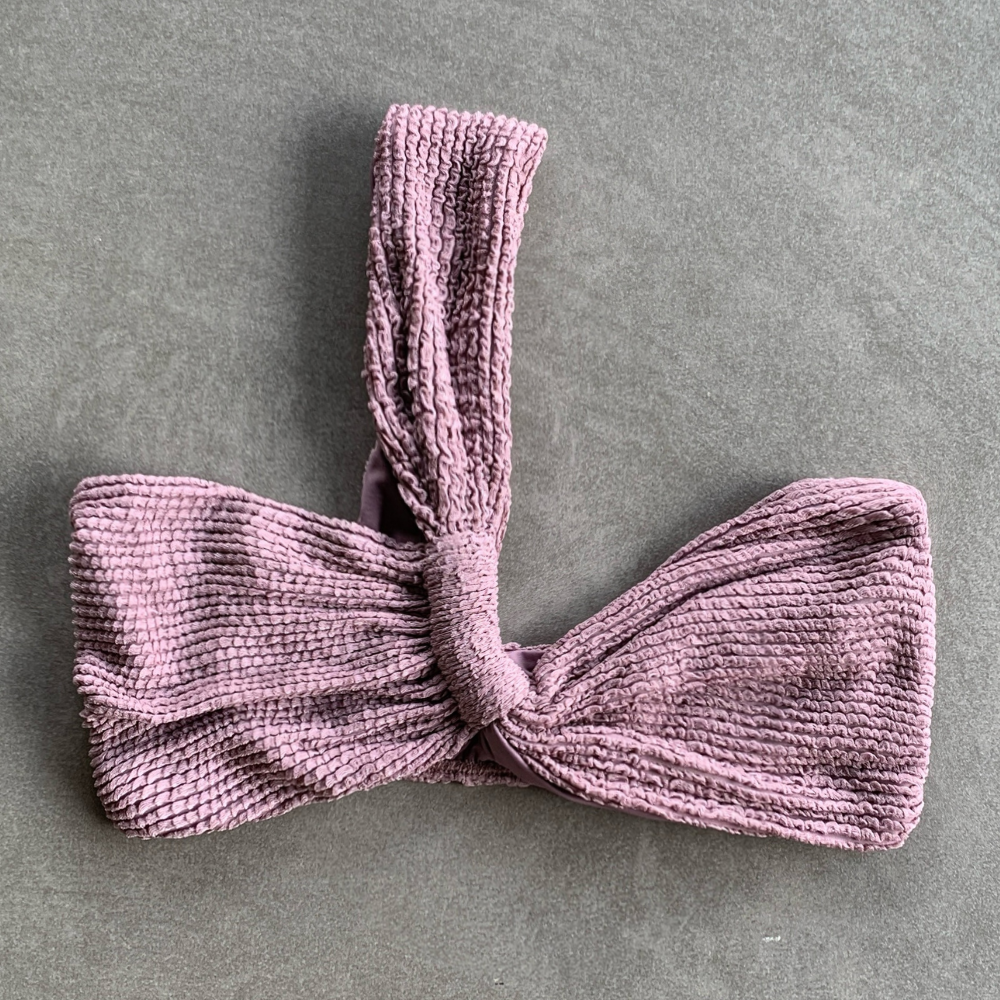 Lavender Mist Textured Greek Bikini Top