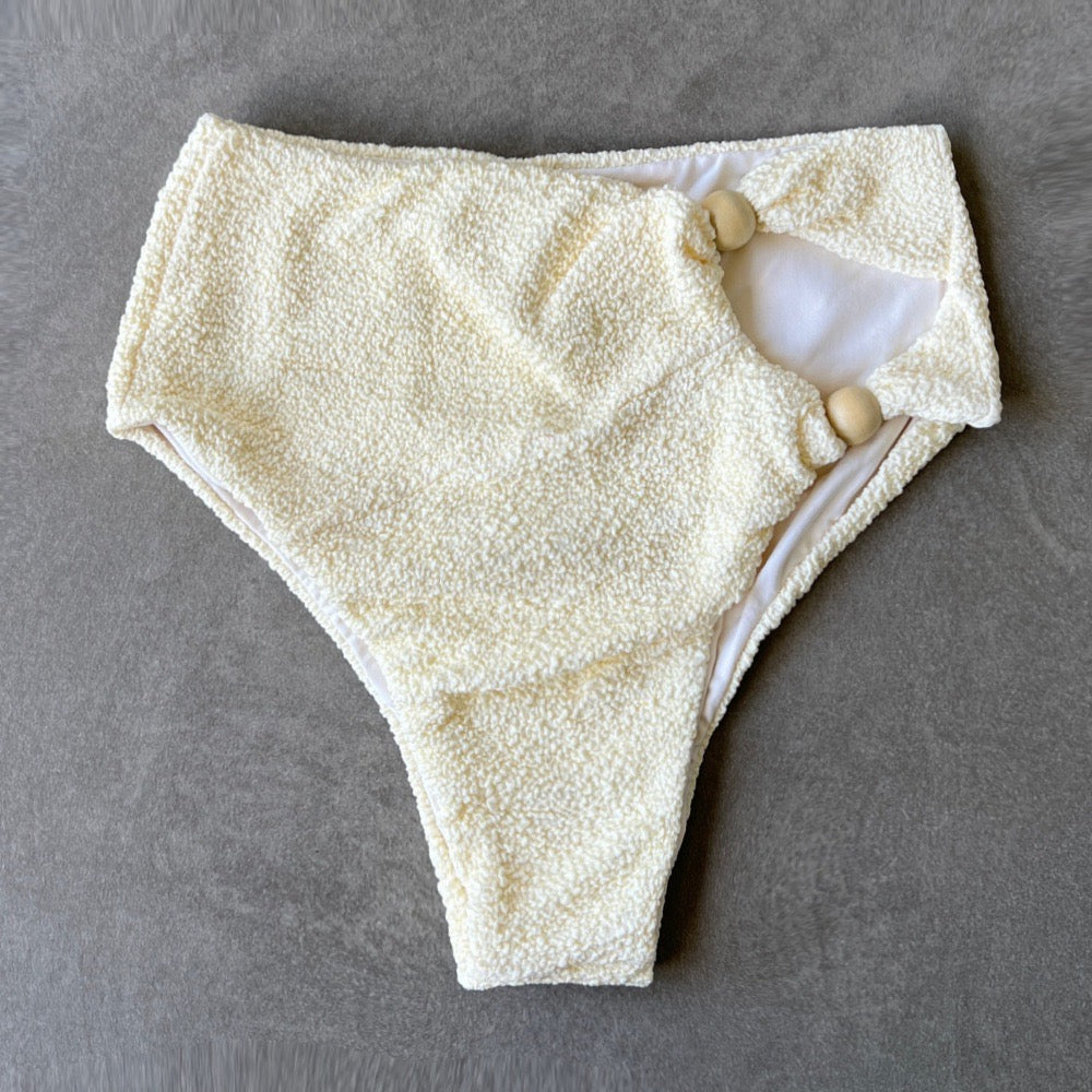 Buttercream Beehive Textured Vera Bikini Bottom