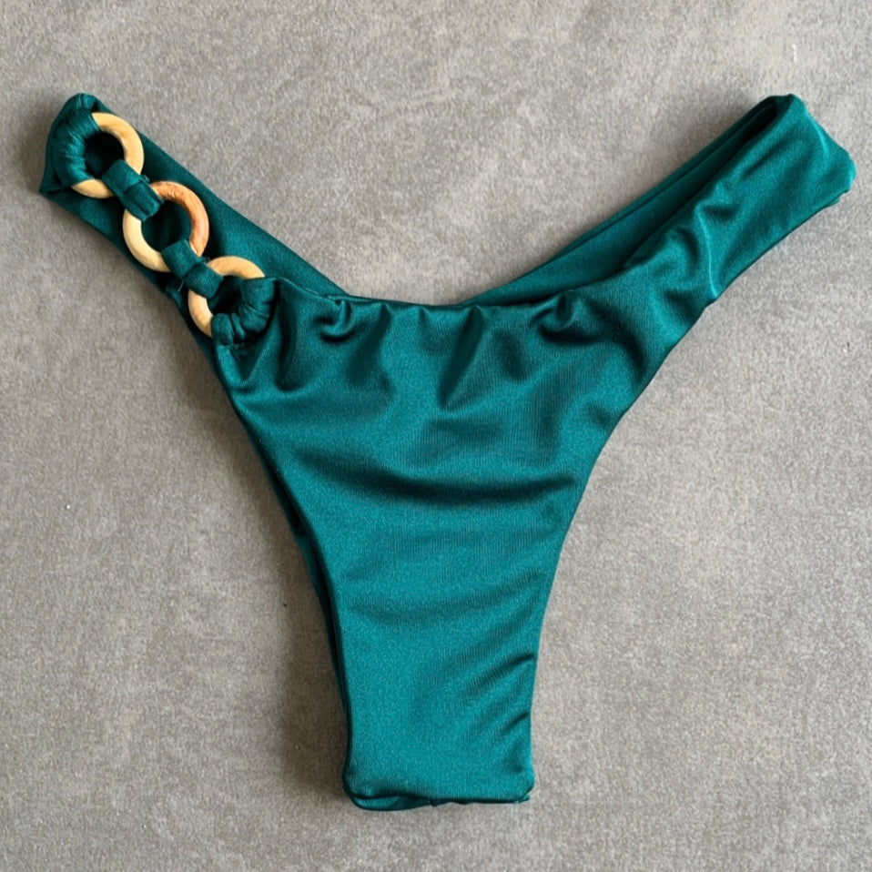 Forest Green Bia Rings Bikini Bottom