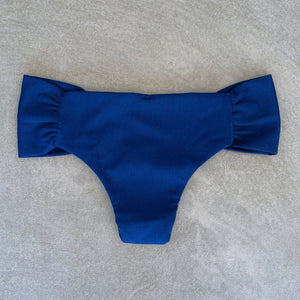 Mediterranean Sea Ribbed Classy Cheeky Bikini Bottom