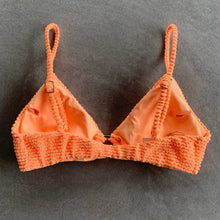 Load image into Gallery viewer, Energy Orange Textured Agatha Bikini Top
