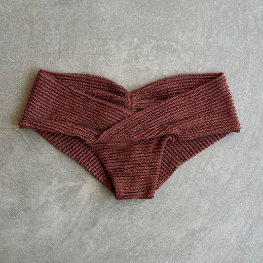 Browned Textured Melissa Bikini Bottom