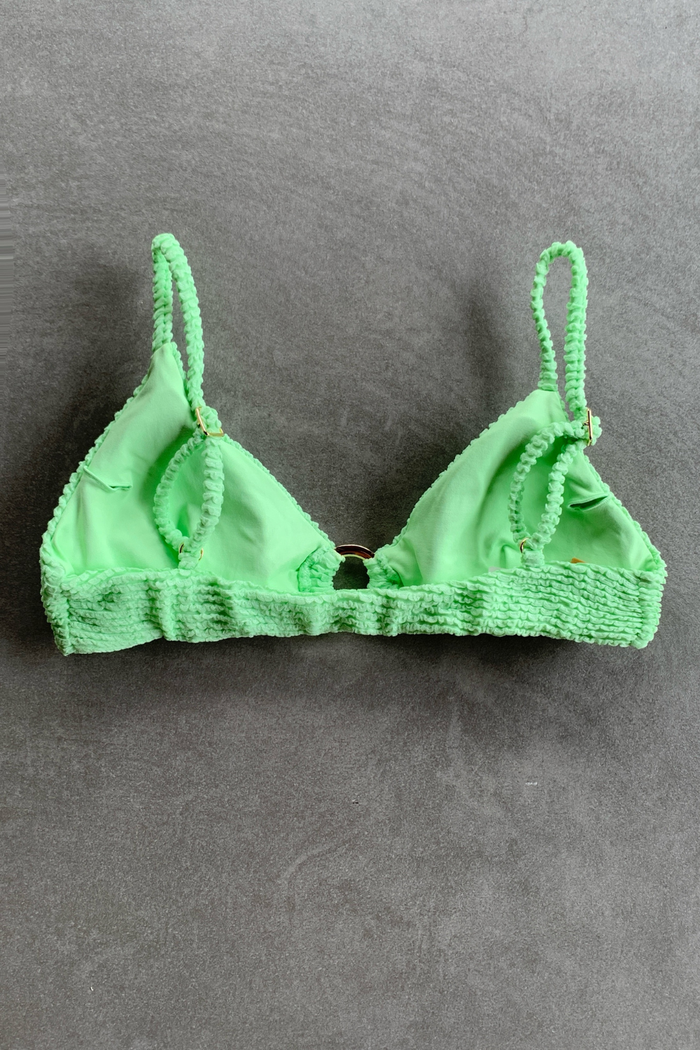 Minty Haze Textured Agatha Bikini Top