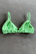 Load image into Gallery viewer, Minty Haze Textured Agatha Bikini Top
