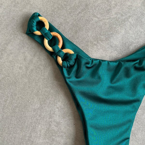 Forest Green Bia Rings Bikini Bottom