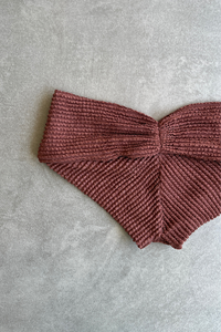 Browned Textured Melissa Bikini Bottom