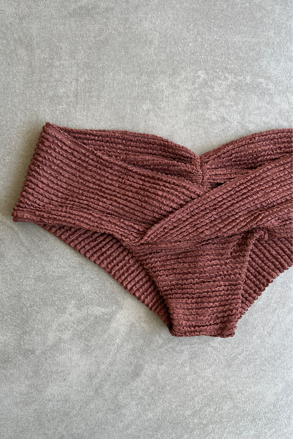 Browned Textured Melissa Bikini Bottom