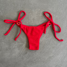 Mexican Chili Textured Katie Side Tie Bikini Bottom