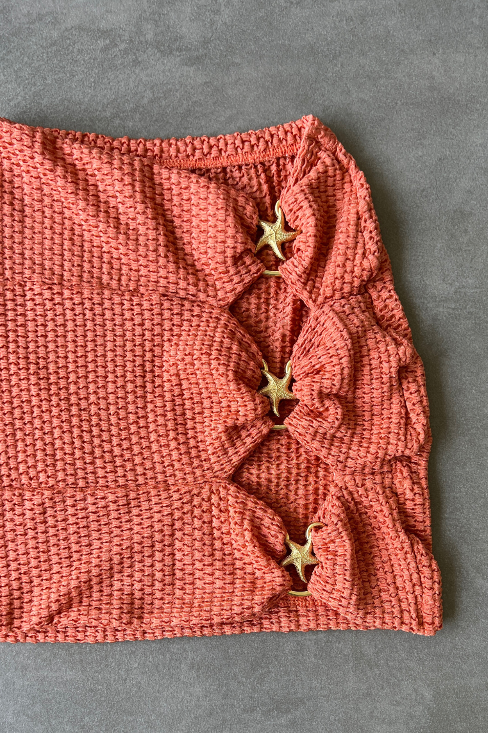 Toasted Peaches Honeycomb Textured Star Skirt