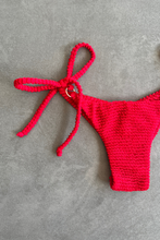 Mexican Chili Textured Katie Side Tie Bikini Bottom