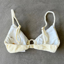 Load image into Gallery viewer, Buttercream Beehive Textured Agatha Bikini Top
