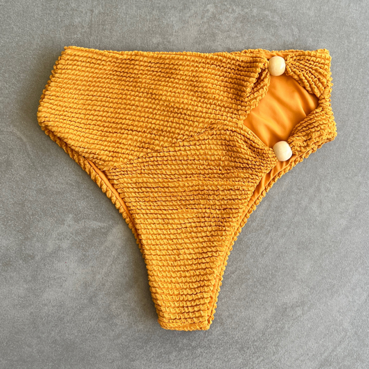 Apricot Textured Vera Bikini Bottom