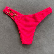 Load image into Gallery viewer, Electra Red Textured Bia Metal Bikini Bottom
