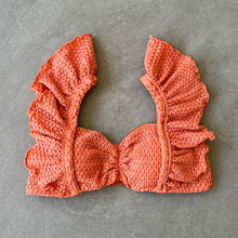 Toasted Peaches Honeycomb Textured Camille Bikini Top