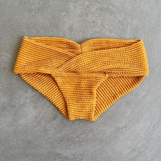 Apricot Textured Melissa Bikini Bottom