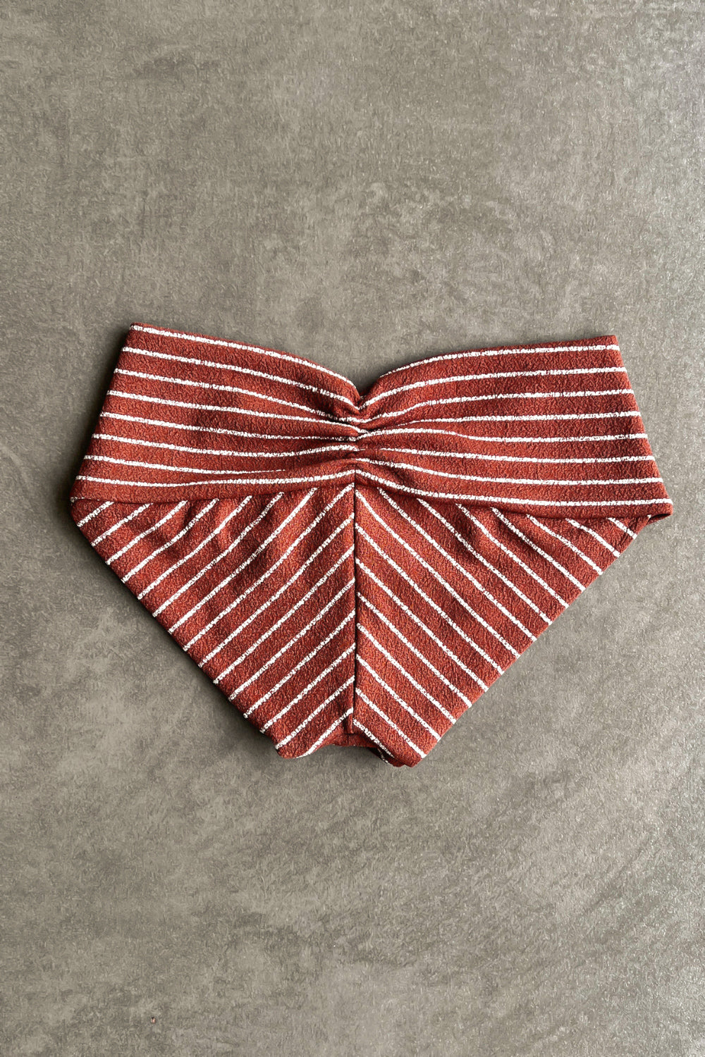 Brown & White Seashore Striped Textured Melissa Bikini Bottom