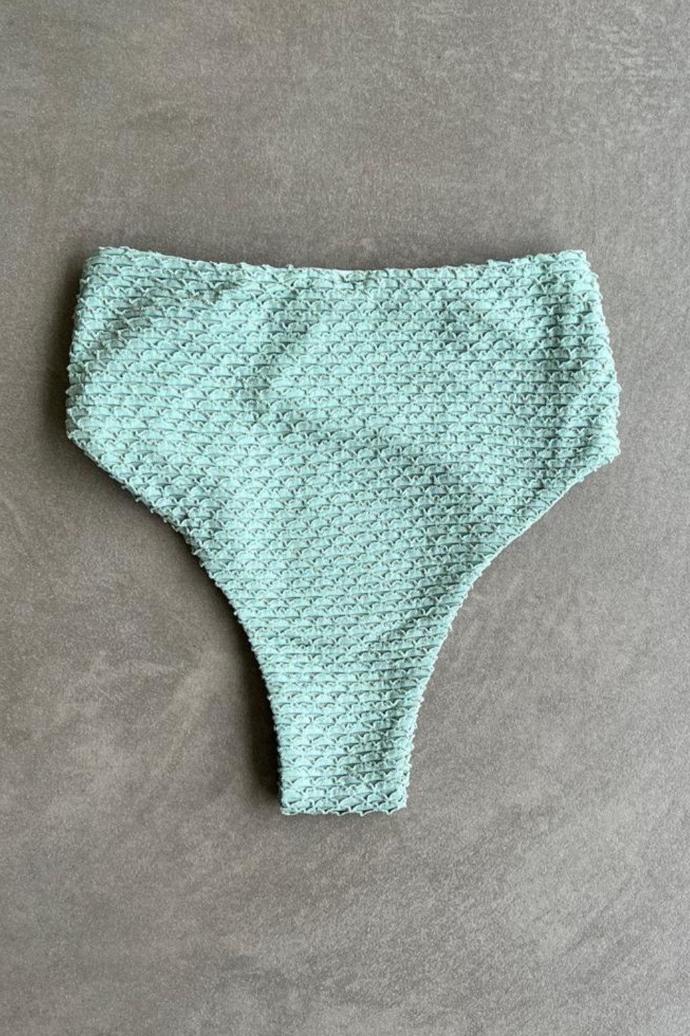 Seafoam Green Sparkling Mermaid Weave Textured Vera Bikini Bottom