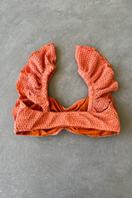 Toasted Peaches Honeycomb Textured Camille Bikini Top