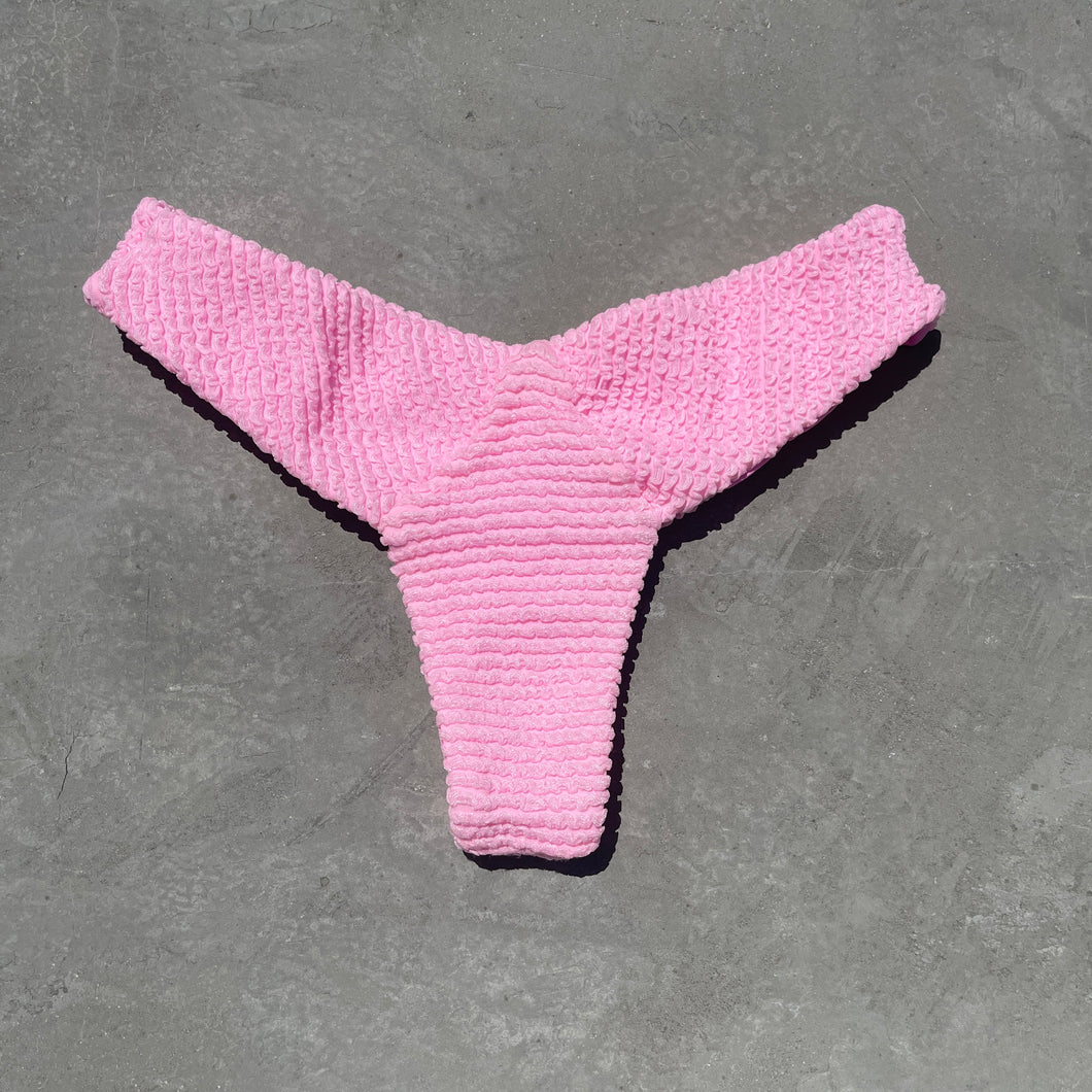 Pink Milk Shake Textured Capri Bikini Bottom