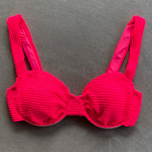 Electra Red Textured Carolina Underwire Bikini Top