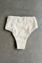 Load image into Gallery viewer, Sparkling Snow Mermaid Weave Textured Vera Bikini Bottom
