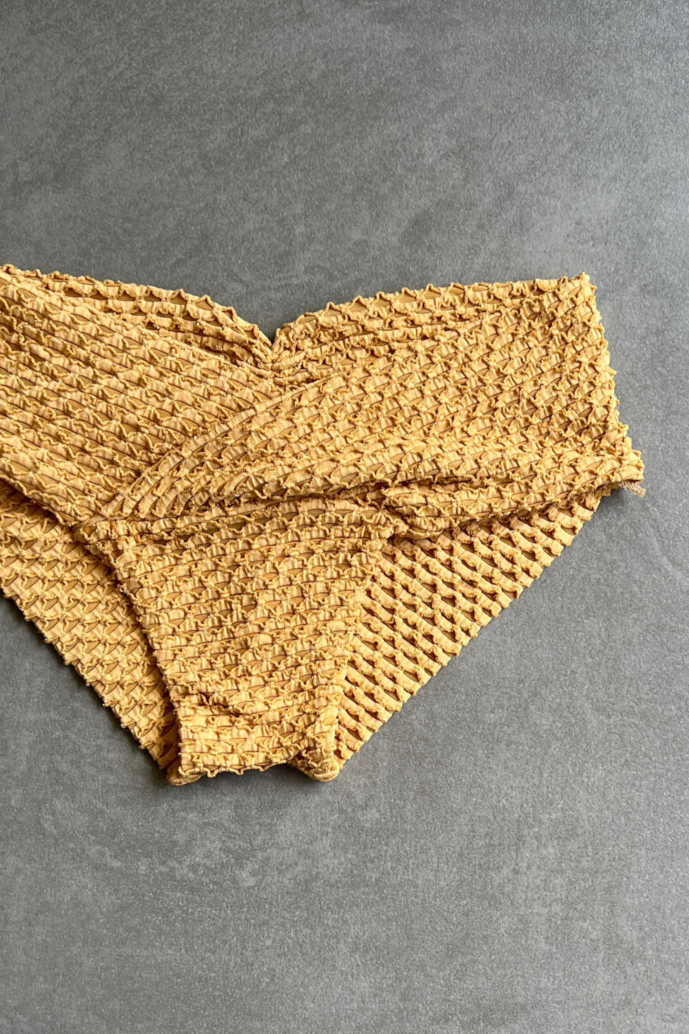 Golden Siren Mermaid Weave Textured Melissa Bikini Bottom